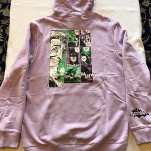BATMAN/JOKER Hoodies Comics Print on Back NWT XS, S, M, L, XL, XXL New With Tag